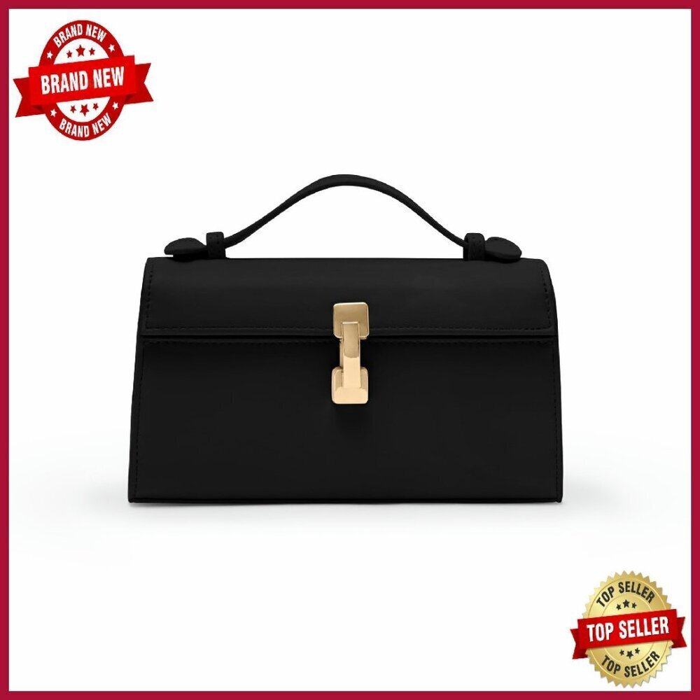 Small PU Leather Crossbody Bag with Adjustable Strap & Top Handle